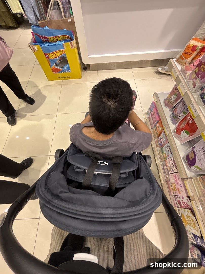 Child in Stroller in Store