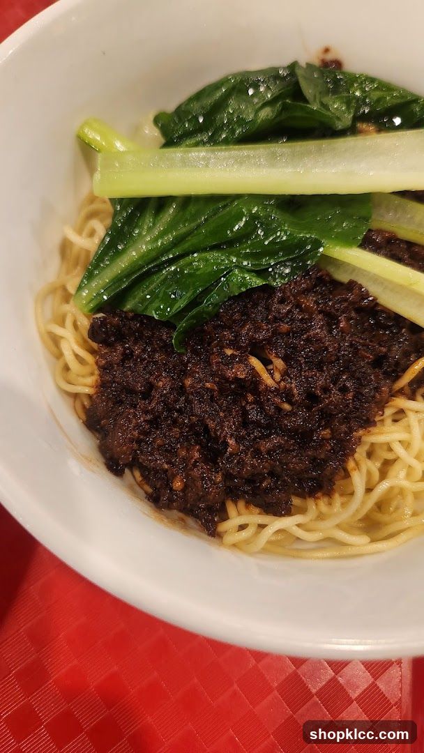 Noodles with Bok Choy and Dark Sauce