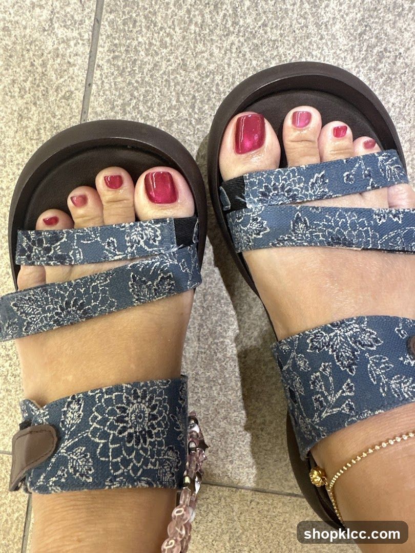 Feet with Sandals and Pedicure