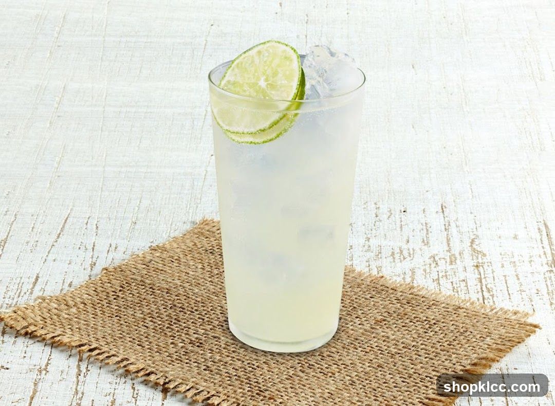 Limeade with Lime Slices