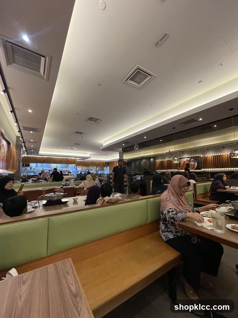 Restaurant Interior with Diners
