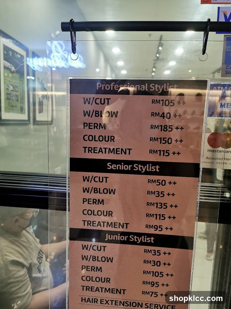 Stylist Price List