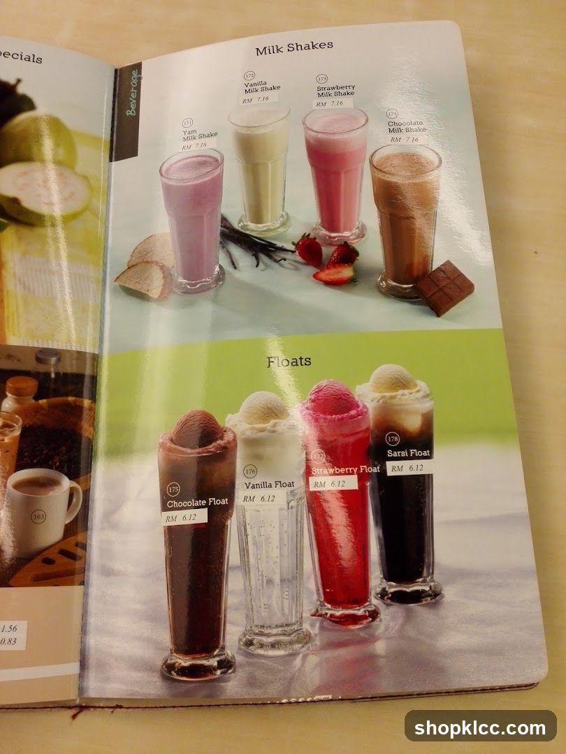 Milk Shakes and Floats