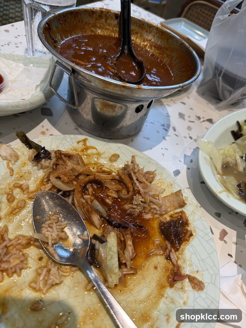 Leftover Food on Plates