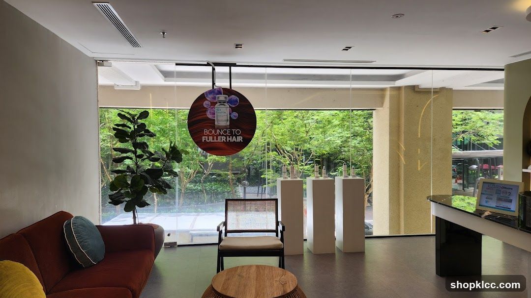 Salon Interior with Product Display