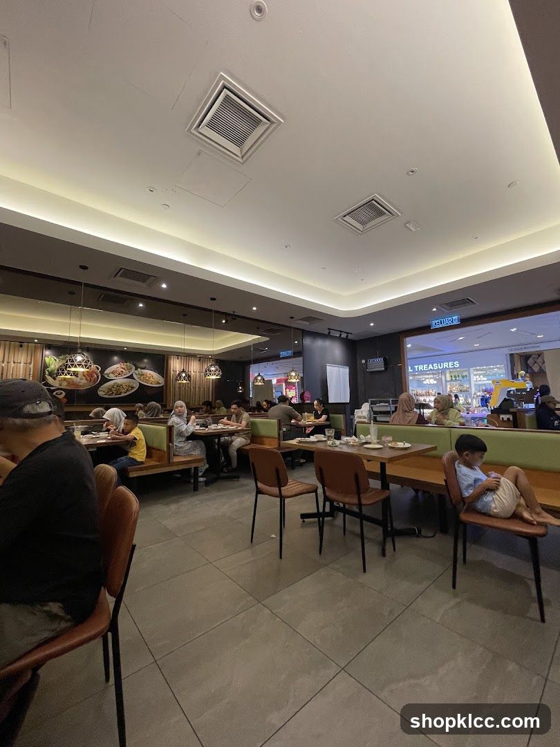 Restaurant Interior with Diners
