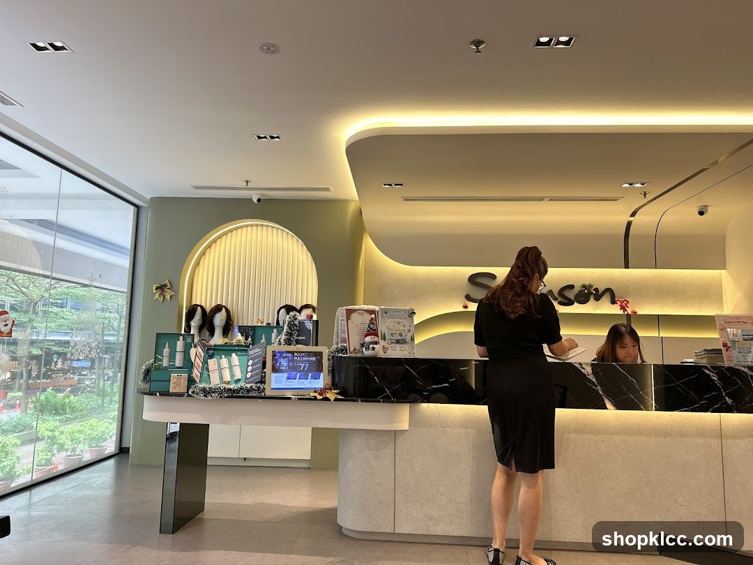 Salon Reception Area