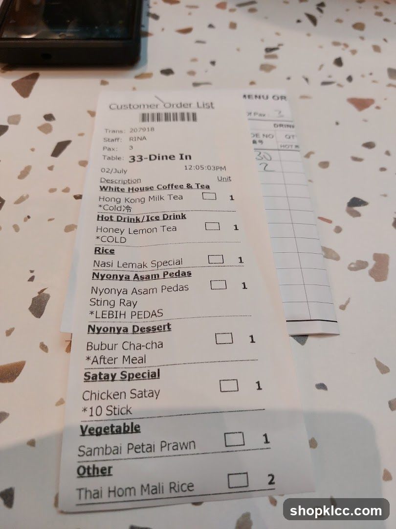 Customer Order List