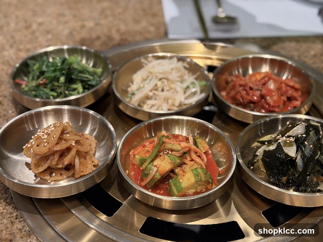 Assortment of Korean Banchan Dishes