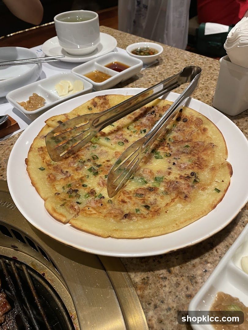 Korean Pancake with Dipping Sauces