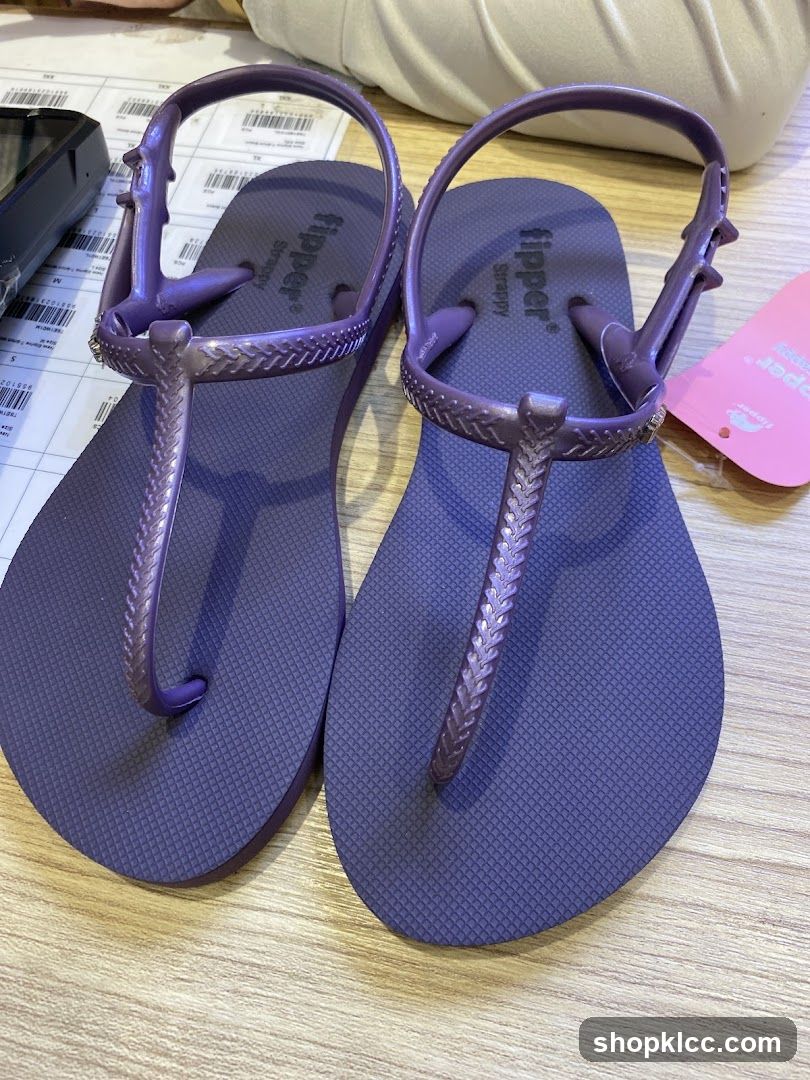 Purple Flip-Flop Sandals