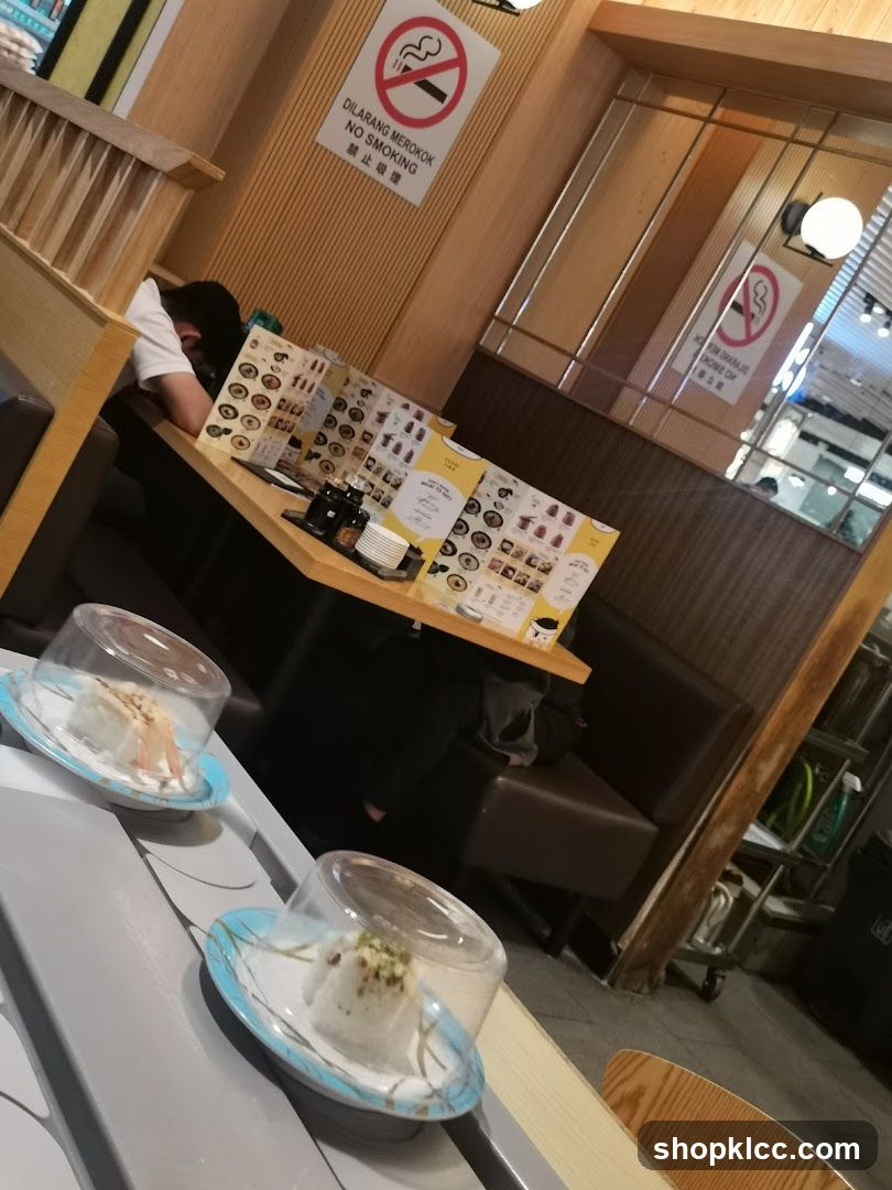 Restaurant Interior with Sushi Conveyor