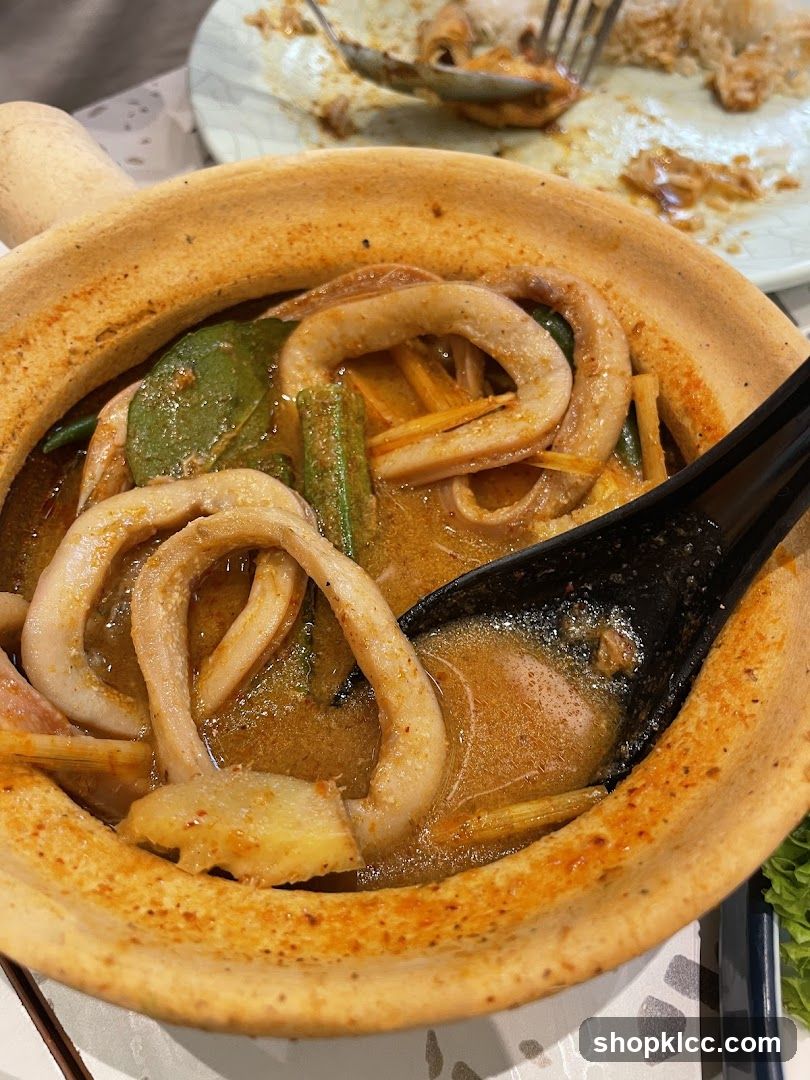 Squid Curry in Clay Pot