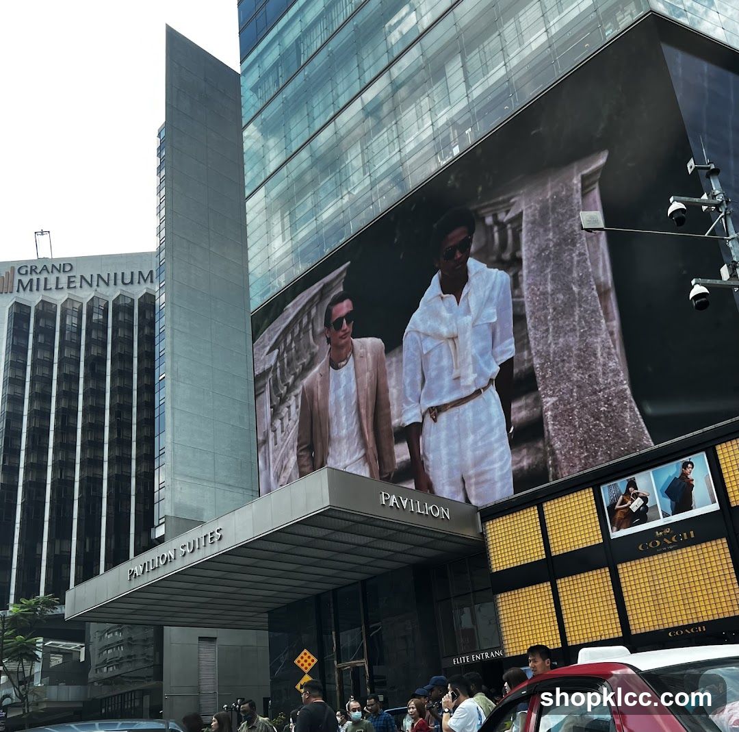 Pavilion Suites Entrance with Digital Billboard