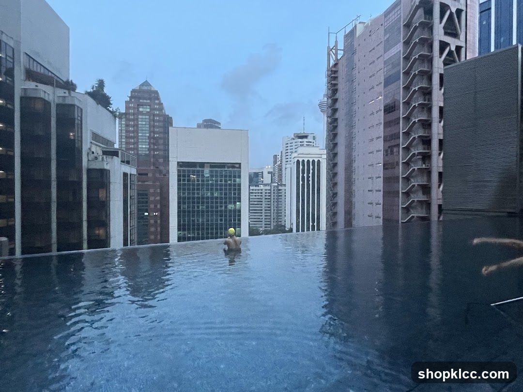 Infinity Pool with Cityscape