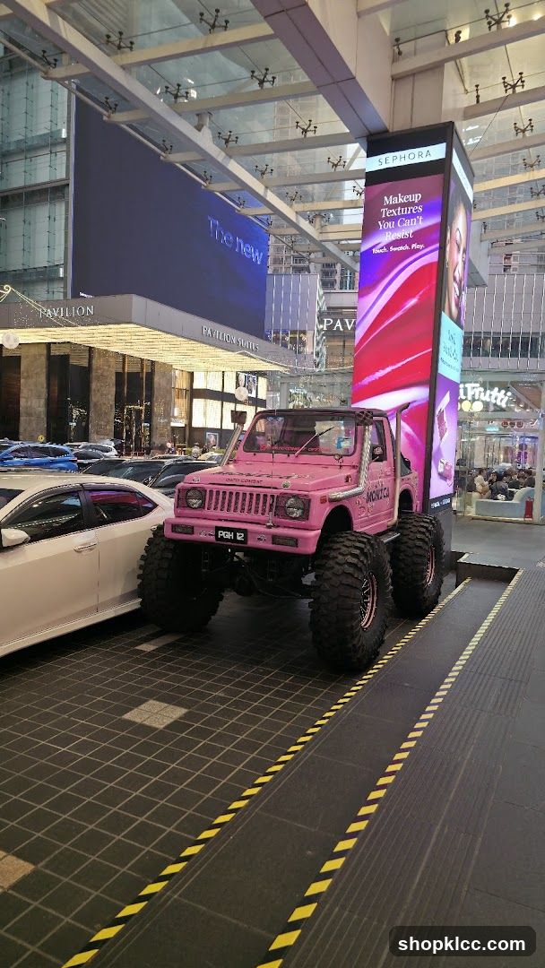 Pink Monster Truck Display