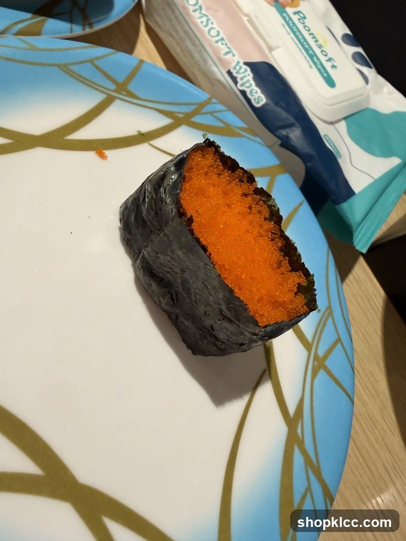 Sushi with Tobiko
