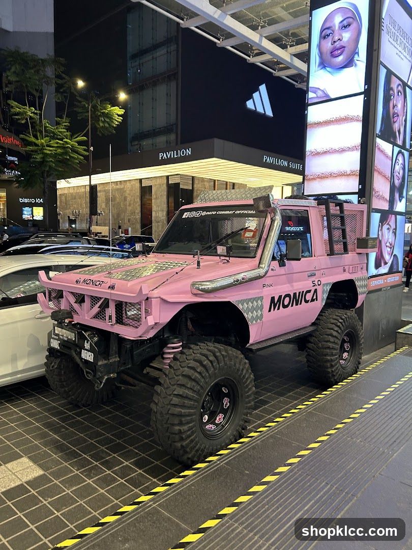 Pink Off-Road Vehicle Display