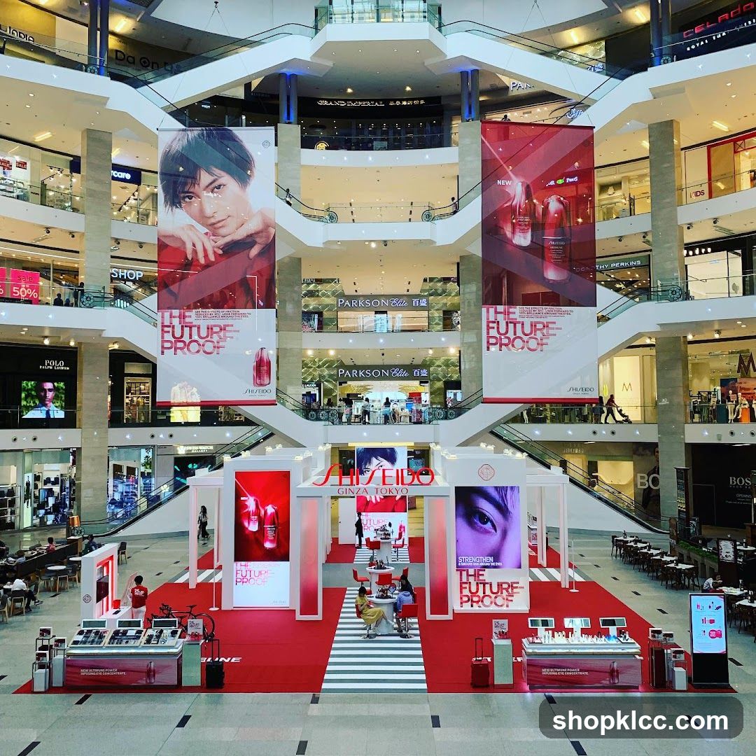 Shiseido Pop-Up Store in a Mall