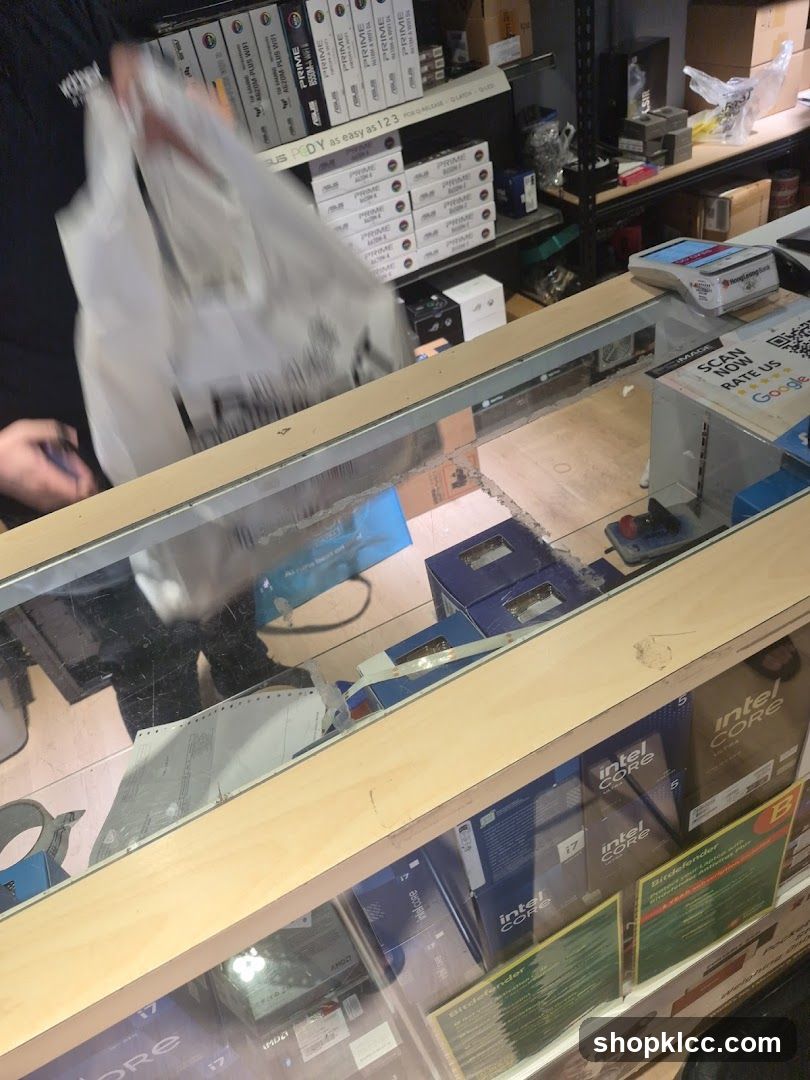 Computer Parts Store Counter