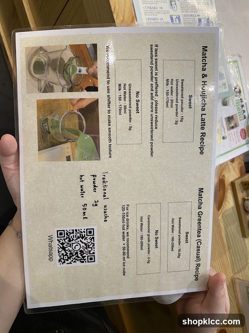 Matcha & Houjicha Latte Recipe