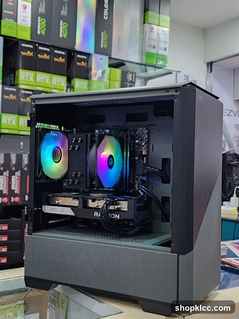 Computer Case with Components