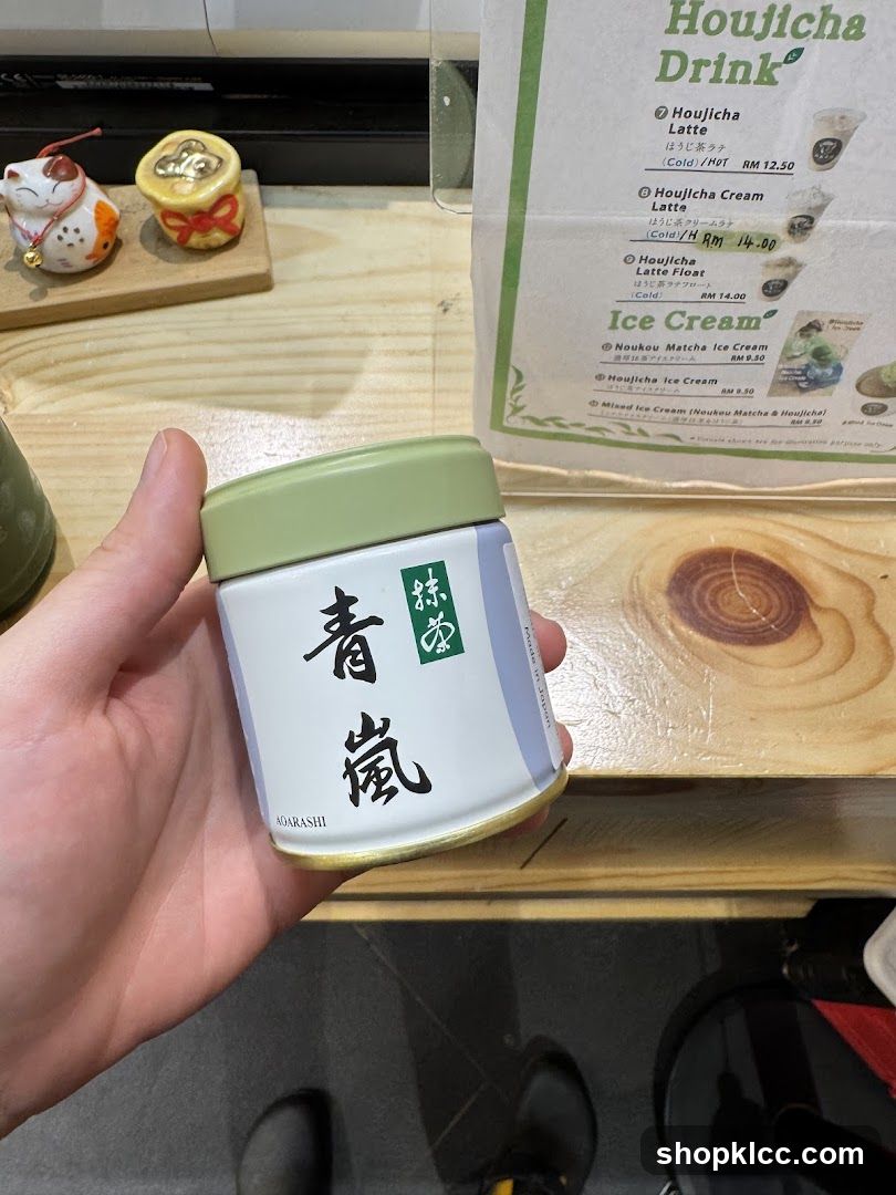 Houjicha Menu and Product