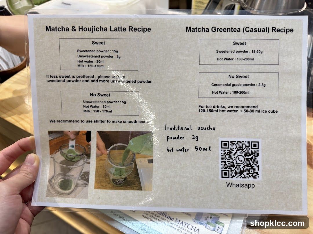 Matcha & Houjicha Latte and Matcha Greentea Recipes
