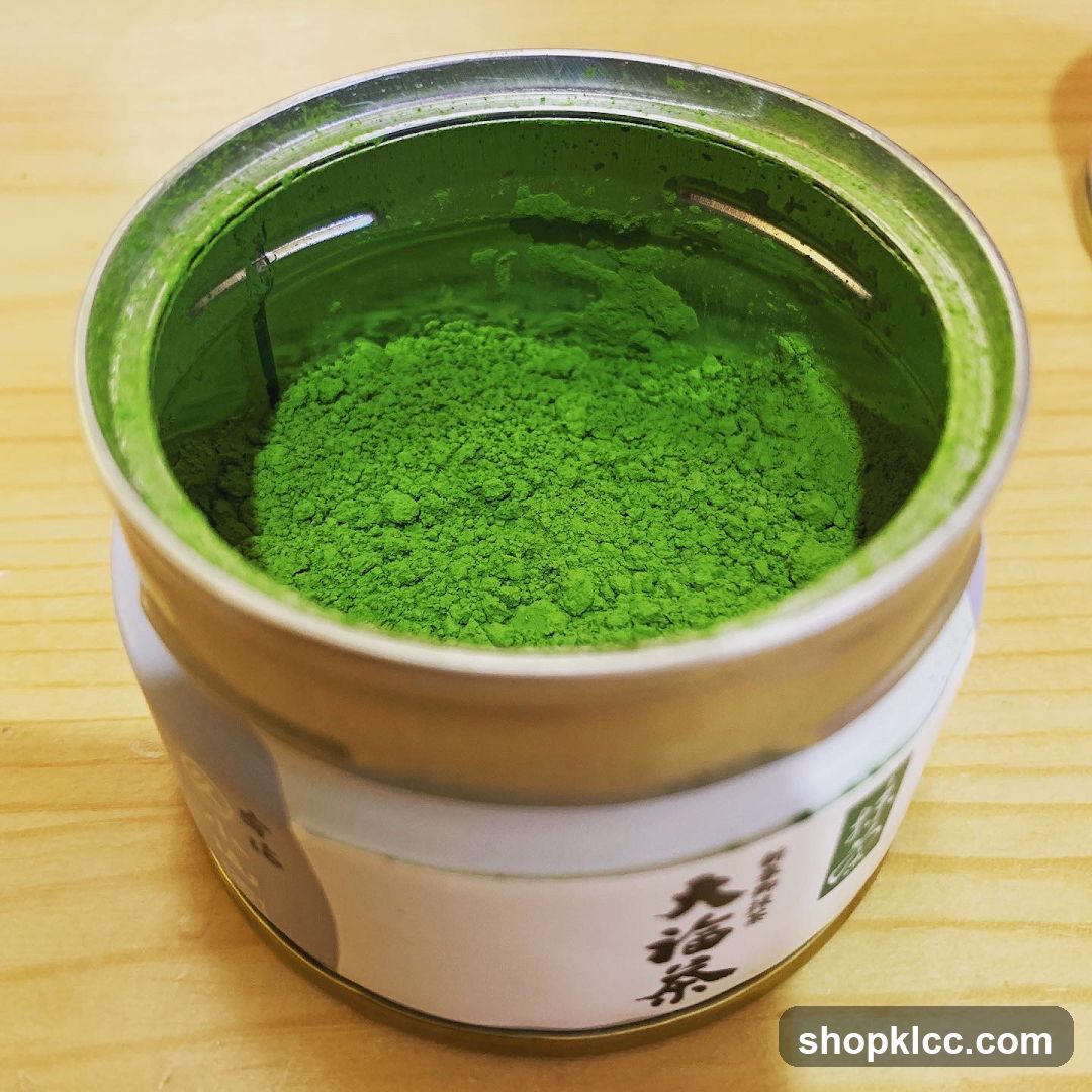 Can of Matcha Powder