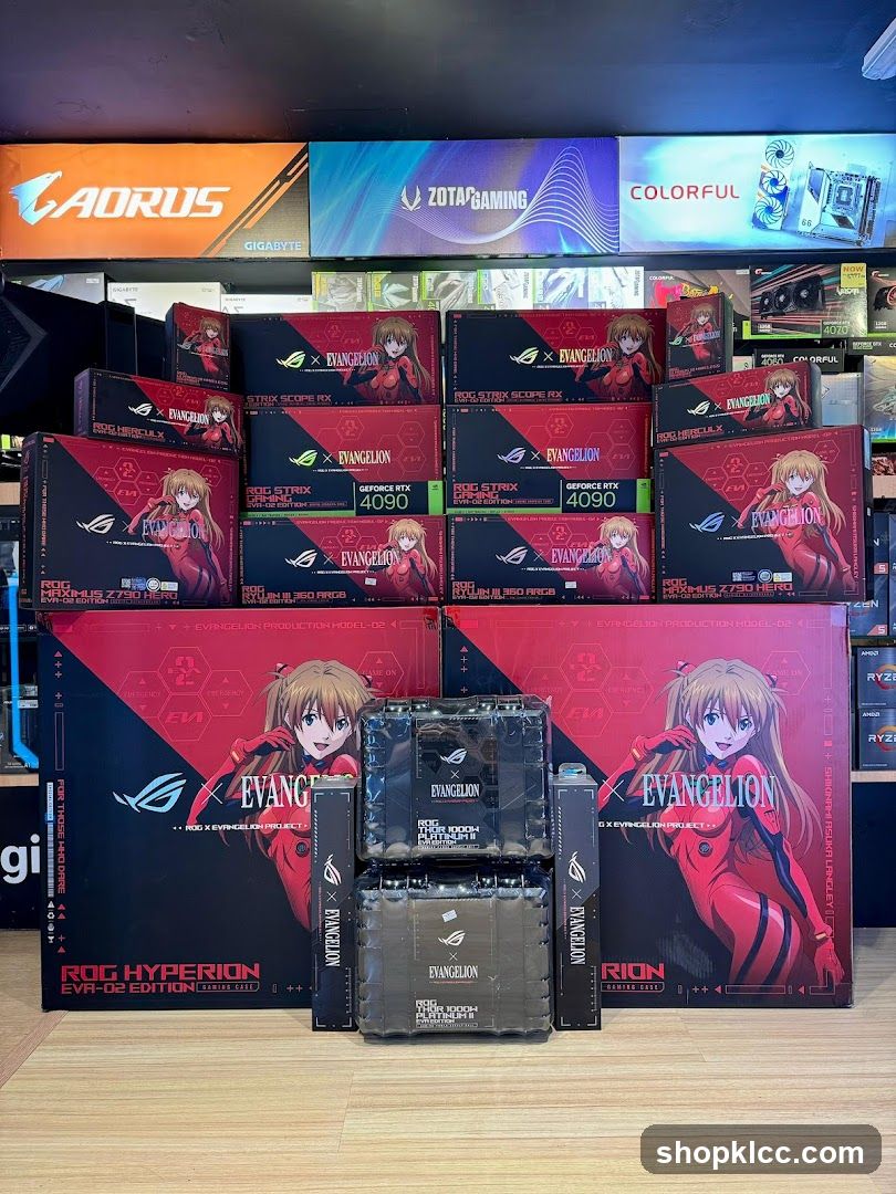 Computer Components with Evangelion Theme