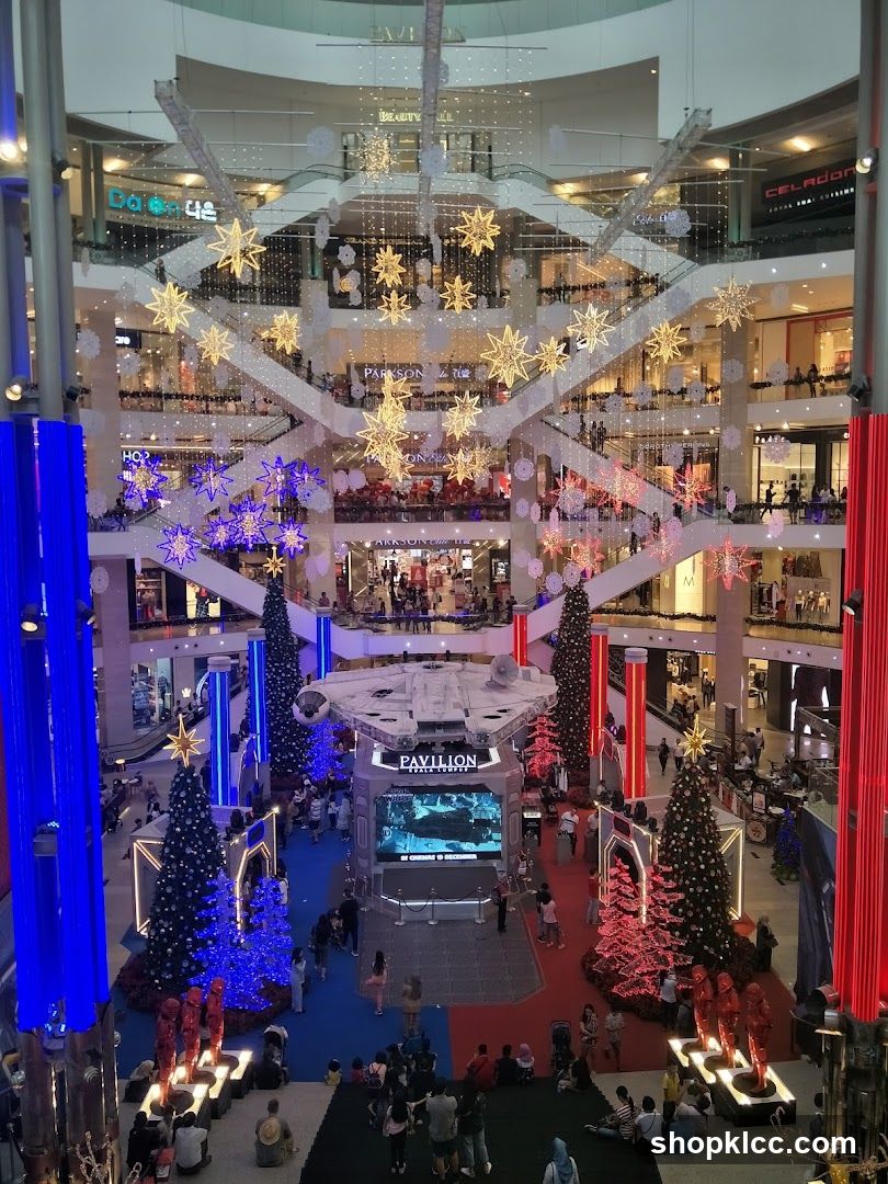 Mall Interior Decorated for Holidays