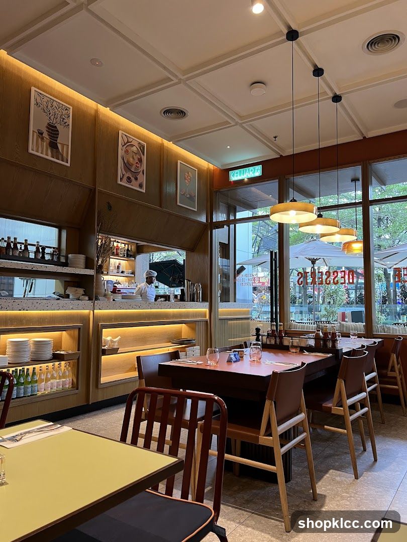 Restaurant Interior with Dining Tables