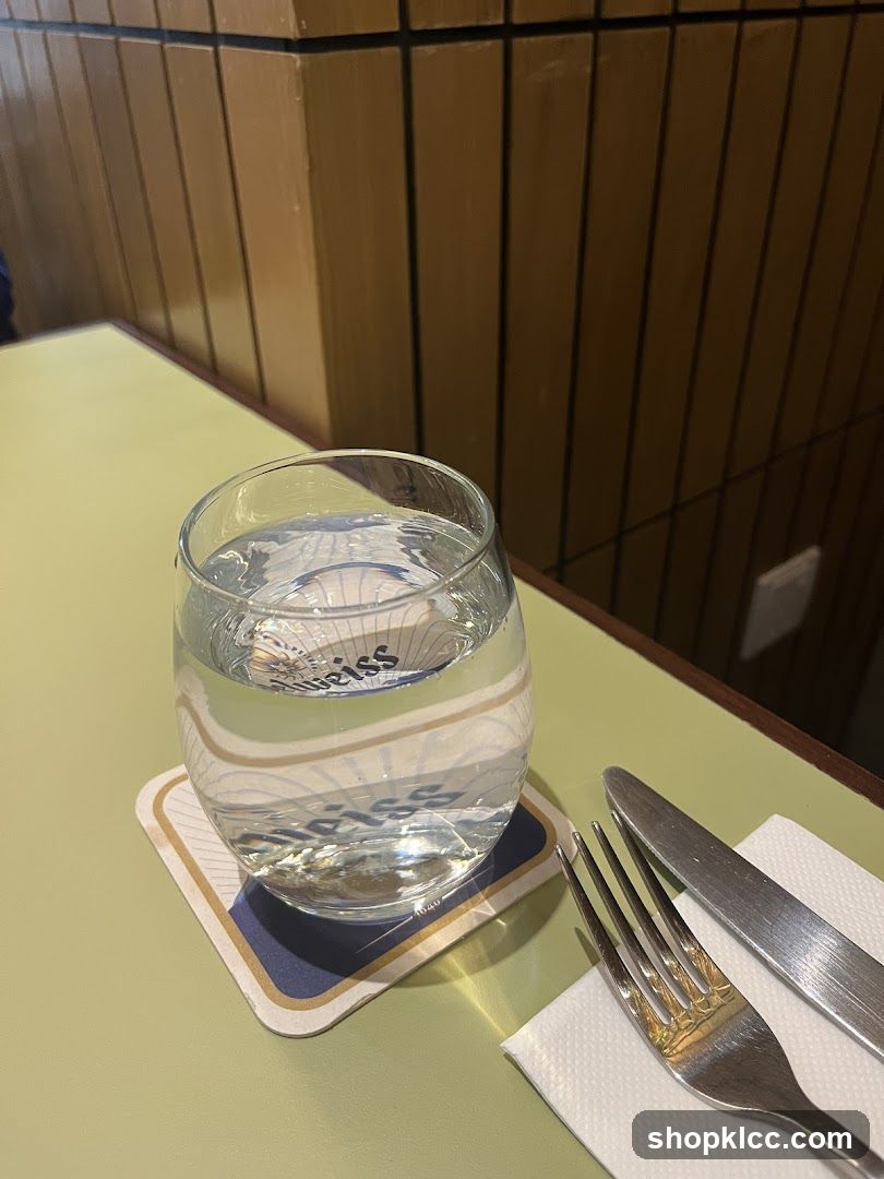 Table Setting with Water