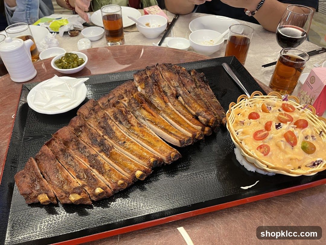 Rack of Ribs with Salad
