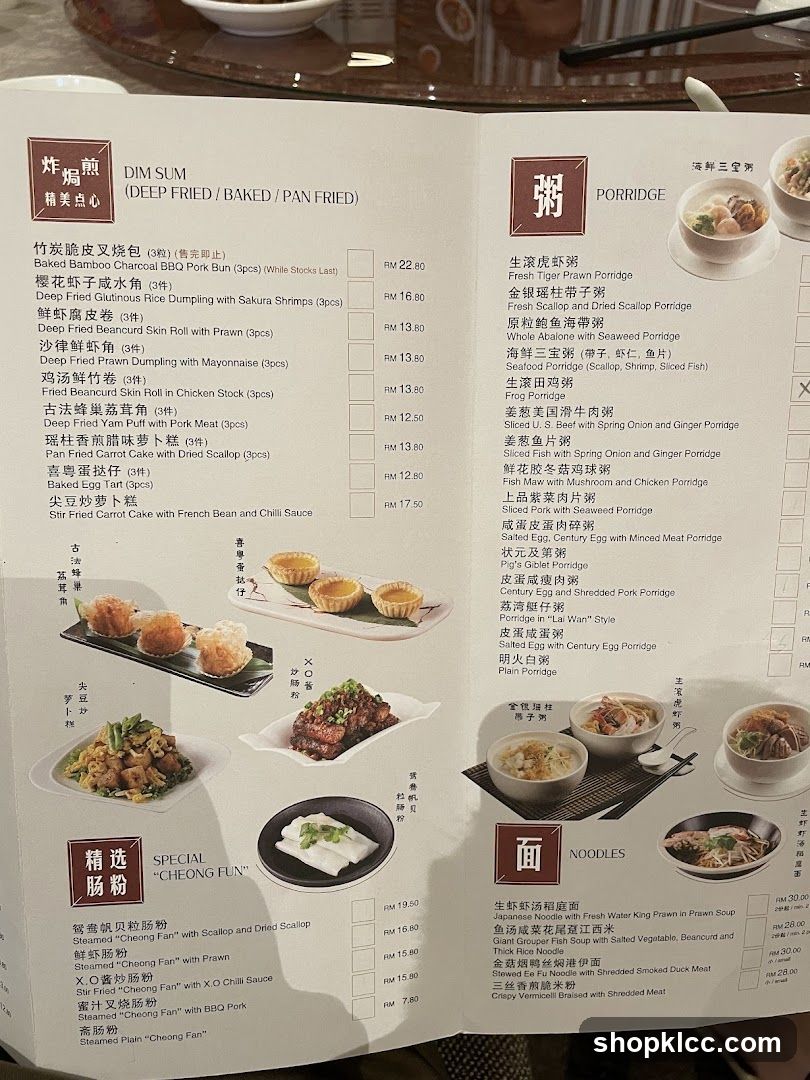 Dim Sum, Porridge, Noodles