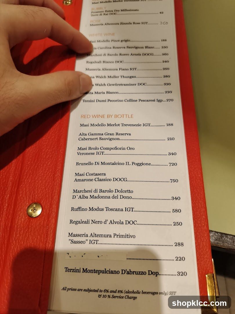 Wine List