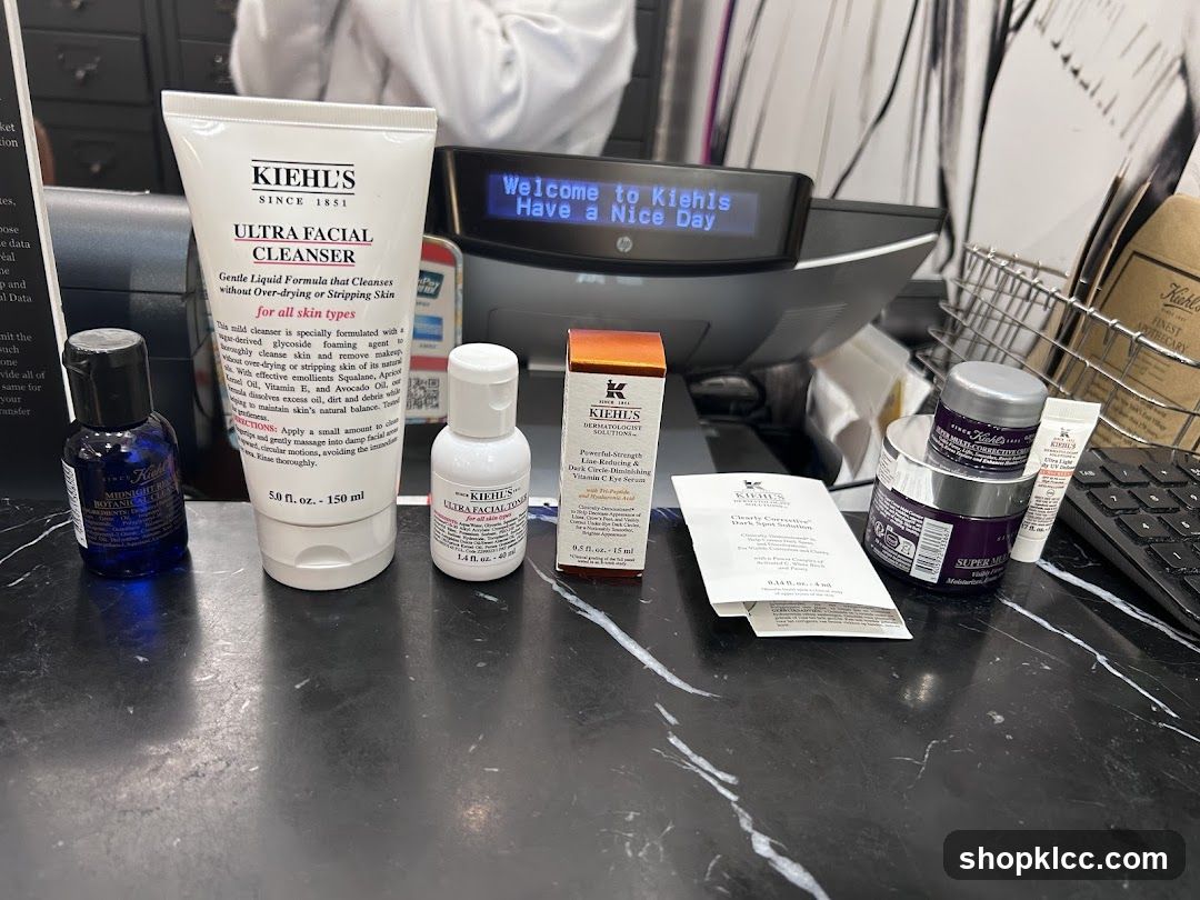 Kiehl's Products on Counter