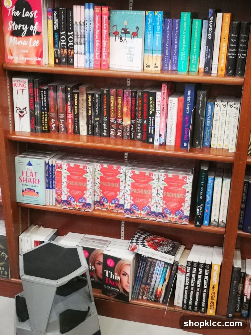 Books on shelves