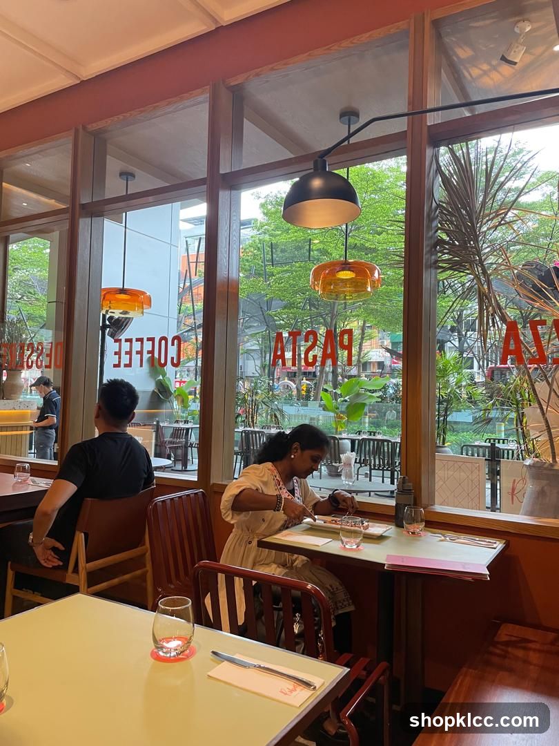 Restaurant Interior with Diners
