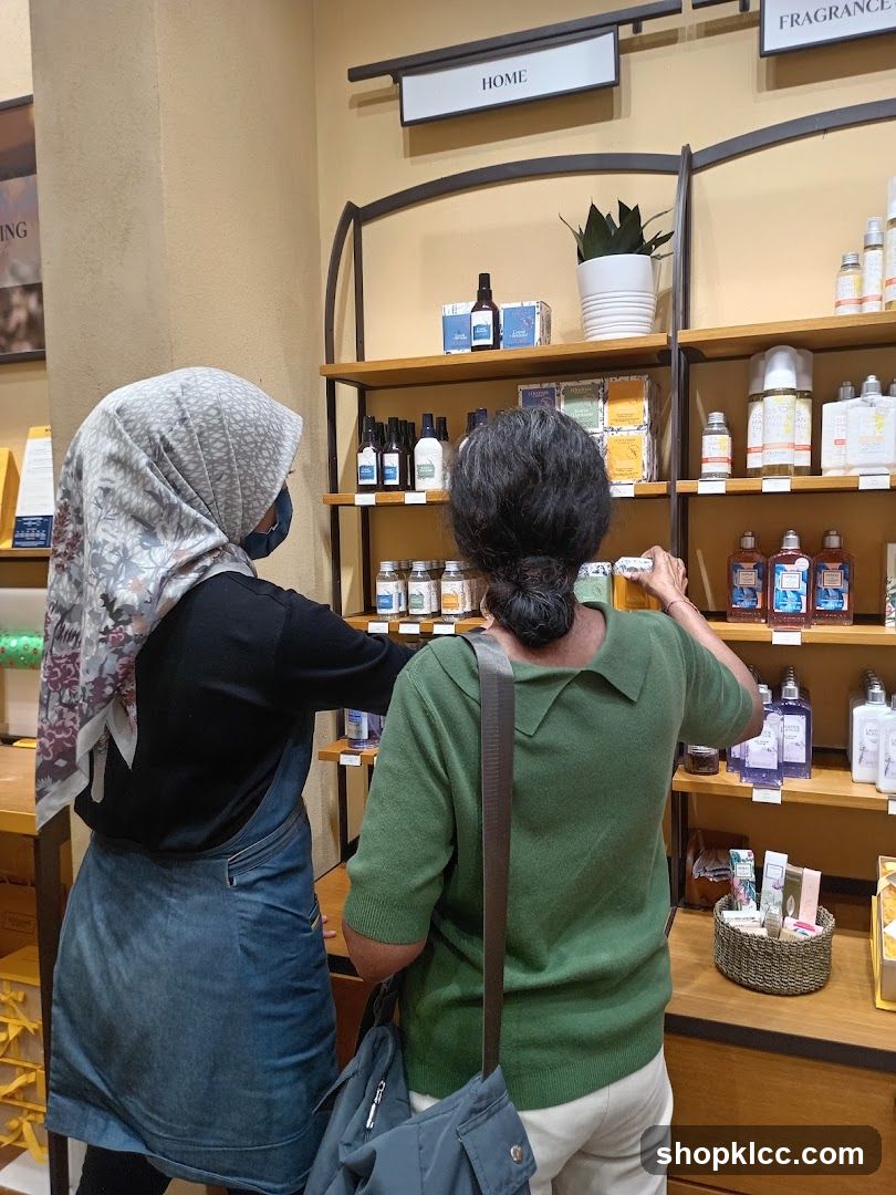 Customers browsing shelves in a store