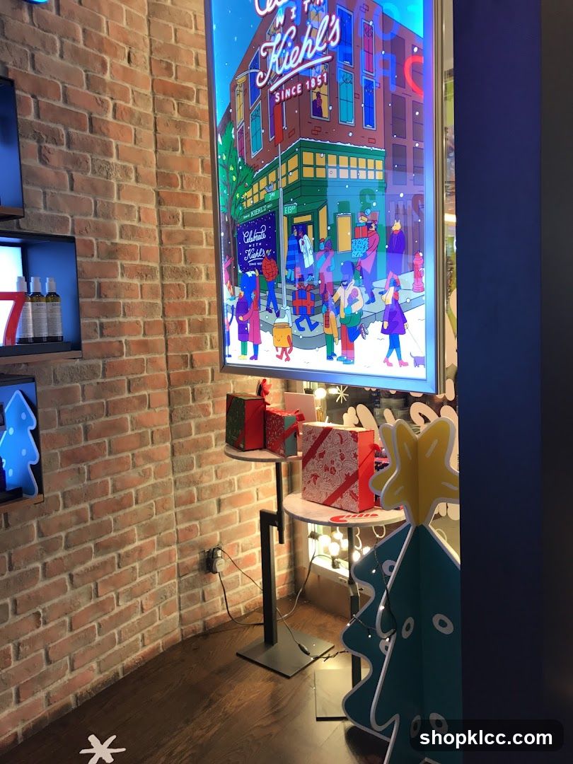 Kiehl's Holiday Display
