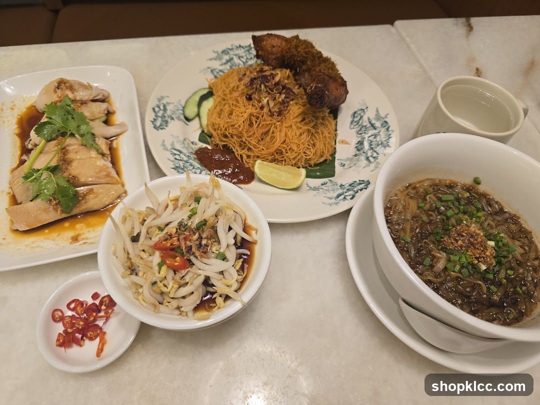 Hainanese Chicken Rice and Noodles