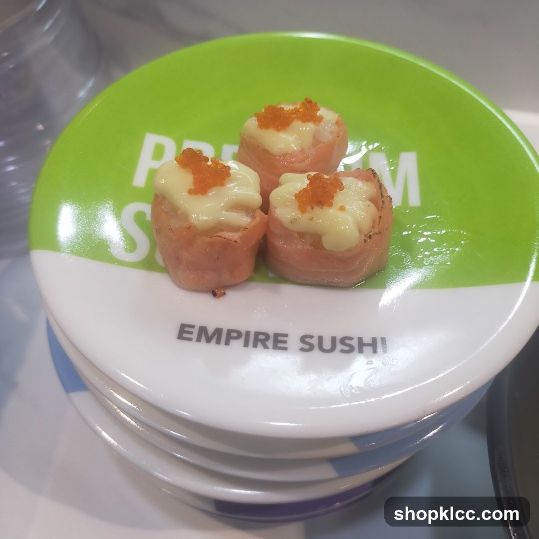 Sushi on a plate
