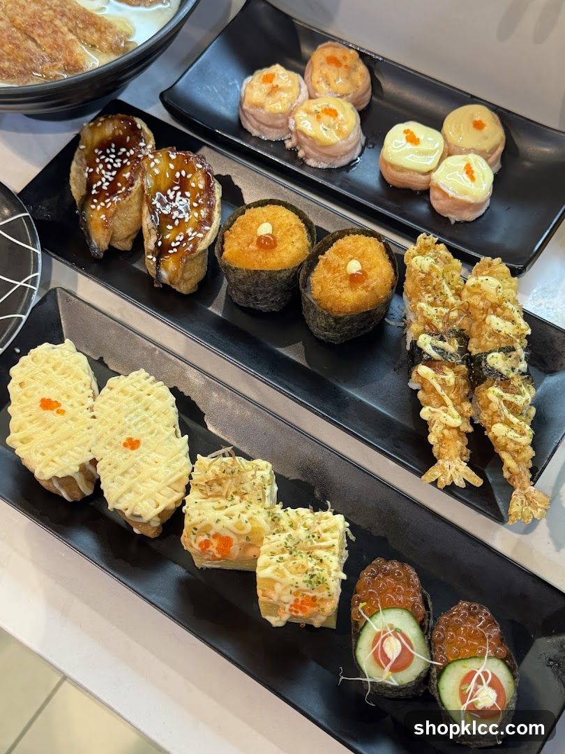 Assortment of Sushi and Rolls