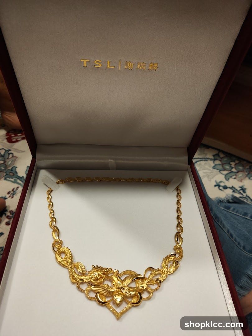 Gold Necklace in Presentation Box