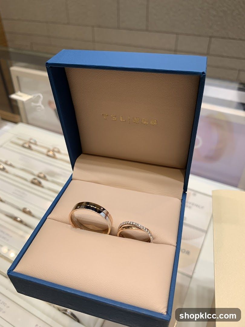 Wedding Rings in a Blue Box