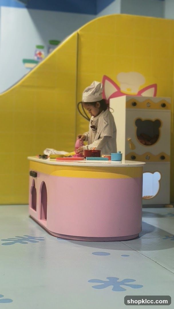 Child playing chef