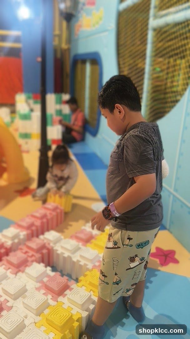 Children Playing with Building Blocks