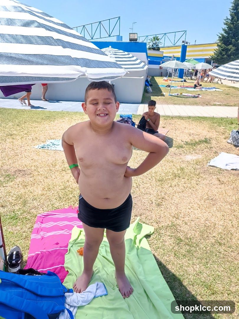 Boy at the pool