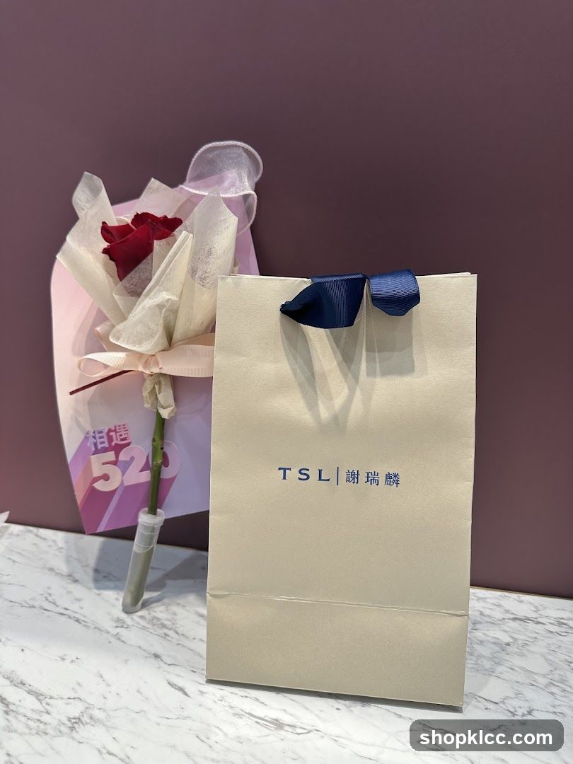 TSL Gift Bag and Rose